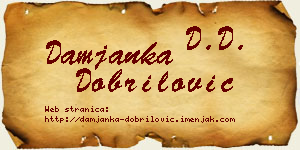 Damjanka Dobrilović vizit kartica